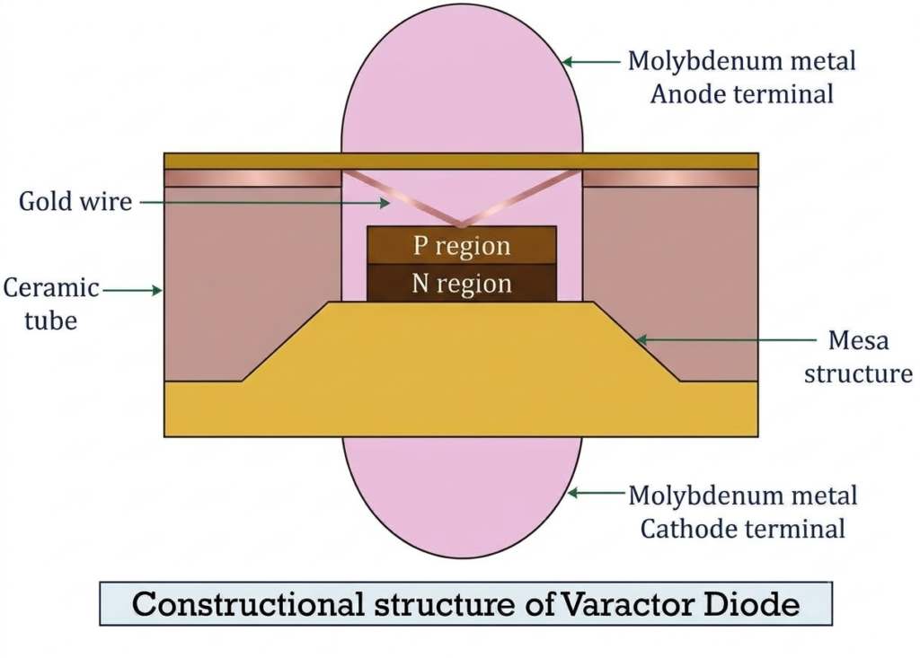 varactor diode construction