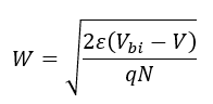 depletion-width-formula