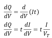 dq-by-dv-formula-calculation