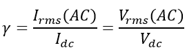 ripple factor formula