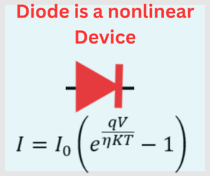 Why is diode a nonlinear device?