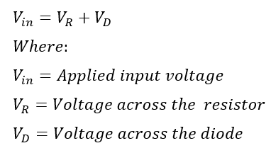 Kirchhoff's Voltage Law (KVL) for Calculating Current through a Diode 