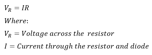 Voltage across the Resistor VR