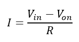 formula for Calculating Current through a Diode 