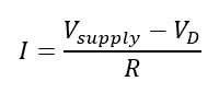 current through the diode formula