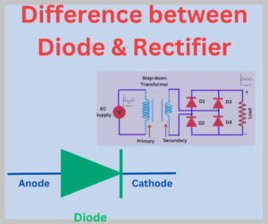 difference between diode and rectifier