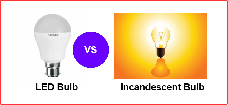 LED vs Incandescent Bulb
