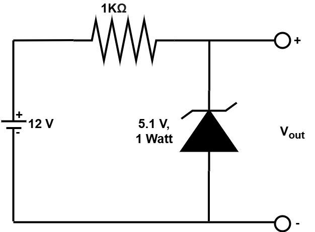 Zener Diode Voltage Regulator Circuit