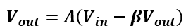 output equation for For Negative Feedback System