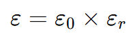 permittivity formula
