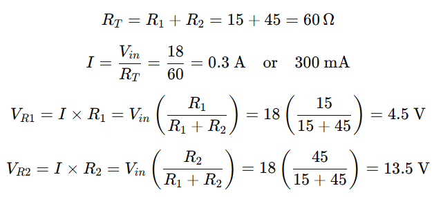 Example 1: Voltage Divider Rule