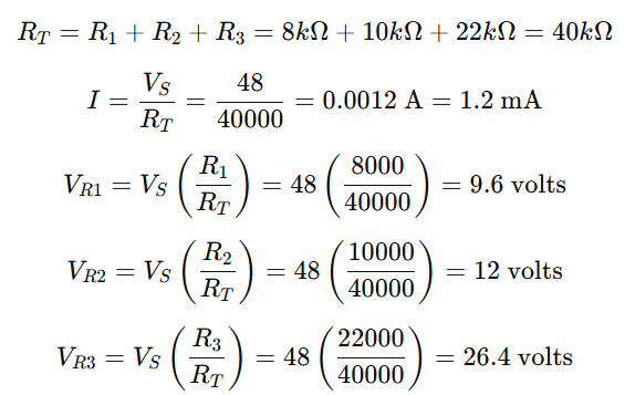 example 2- voltage divider rule