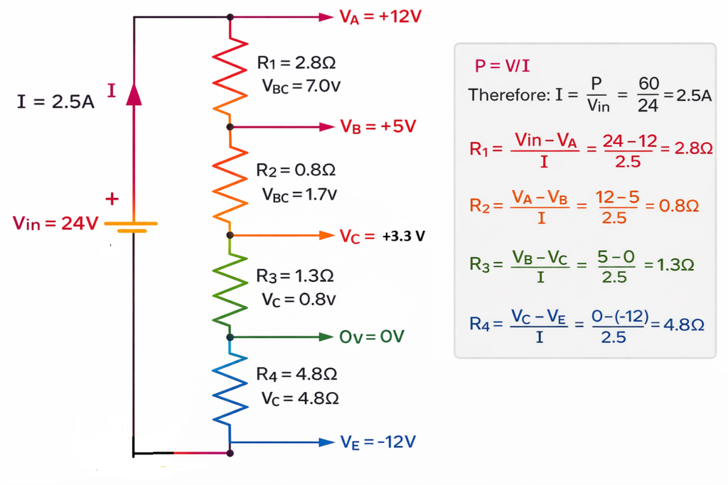 example3-postive and negative voltage divider