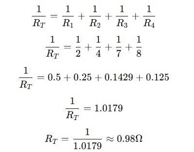 calculation of total resistance