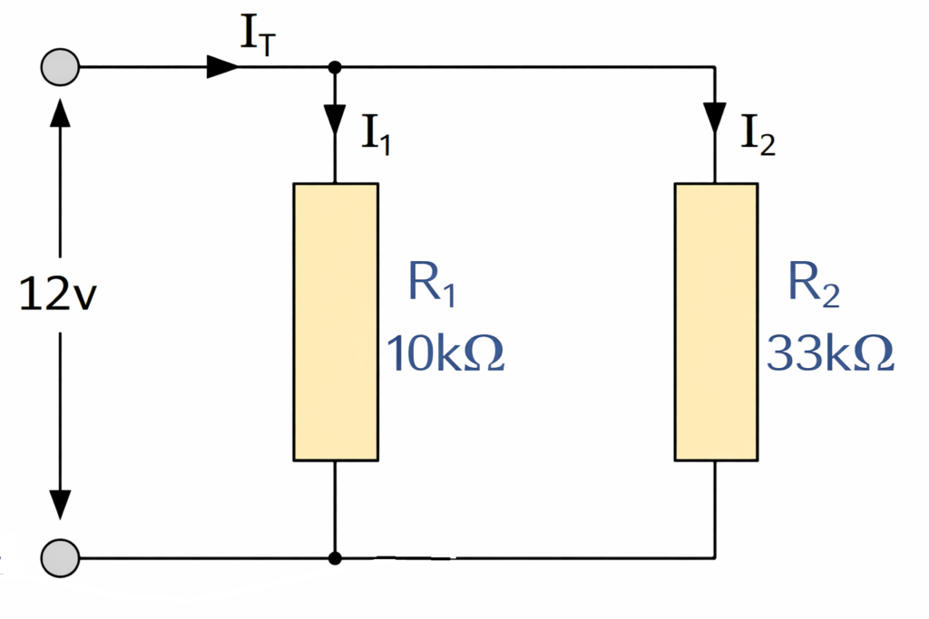 current in a parallel circuit example
