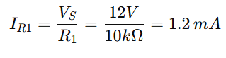 current through resistor R1