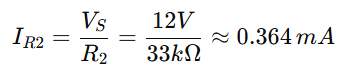 current through resistor R2
