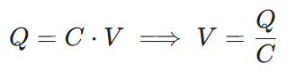 step2-relation between Q C and V in capacitor