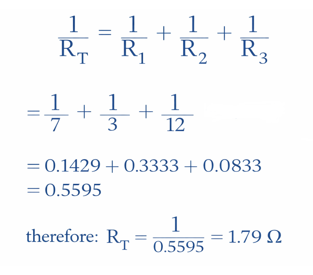 Resistors in Parallel Example No1