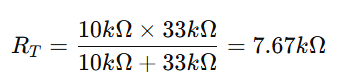 total resistance of two resitors connected in parallel