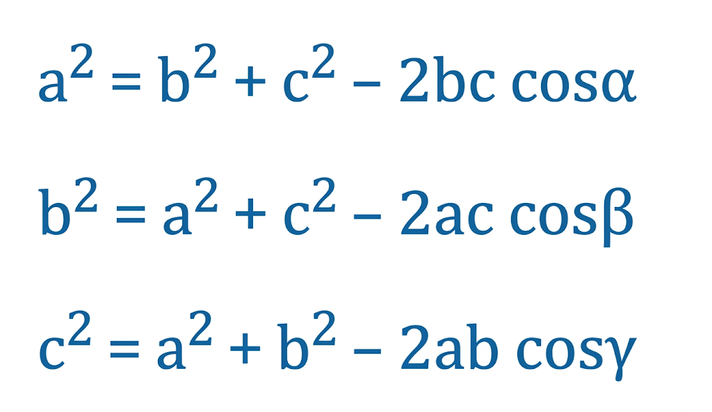 The Trigonometry Laws of Cosine