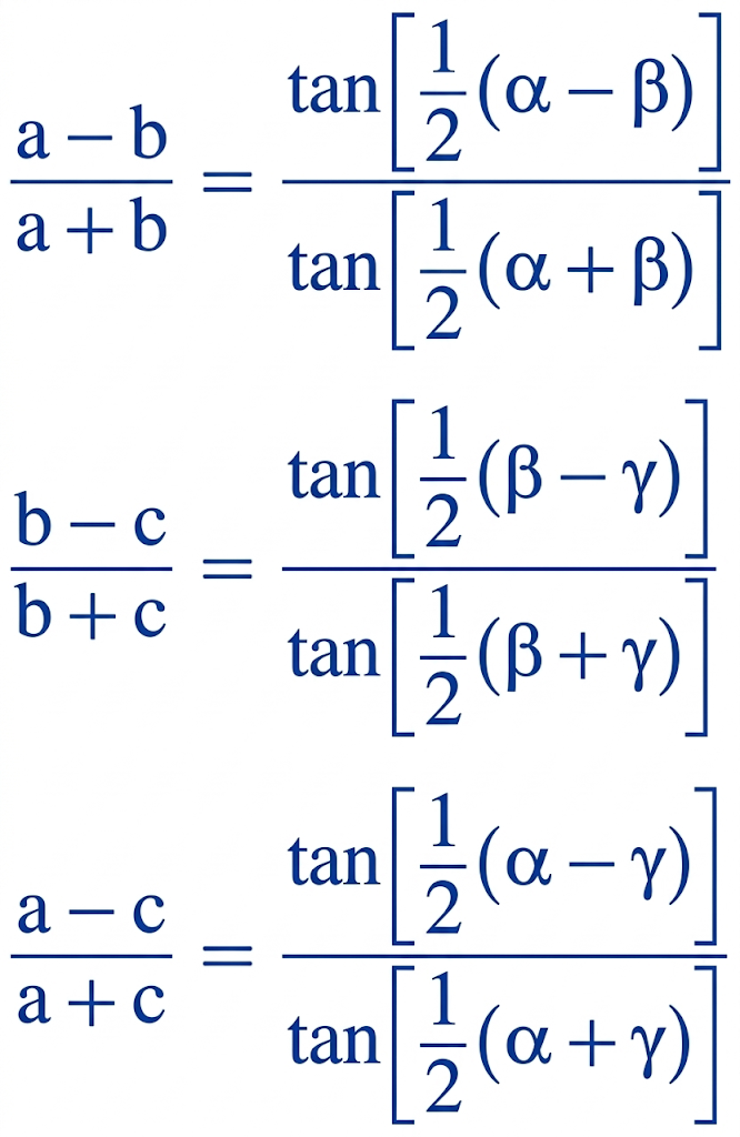 The Trigonometry Laws of Tangent