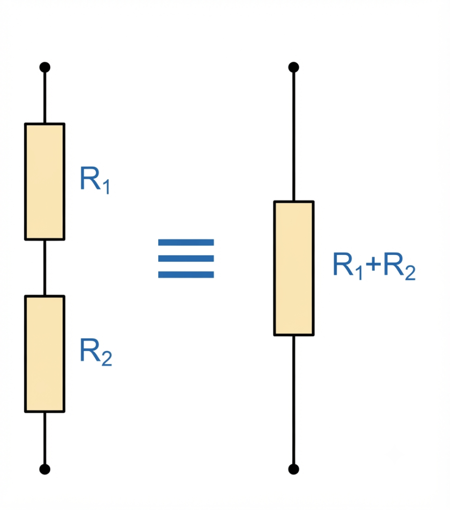 equivalent resistance of twol resistors with unequal tesistance values