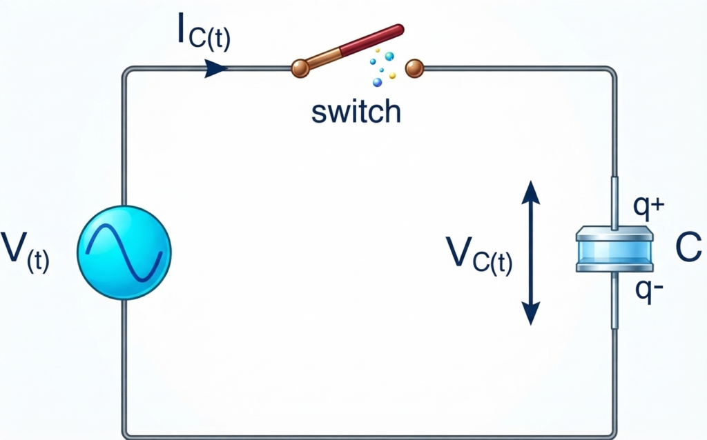 AC Capacitance with a Sinusoidal Supply