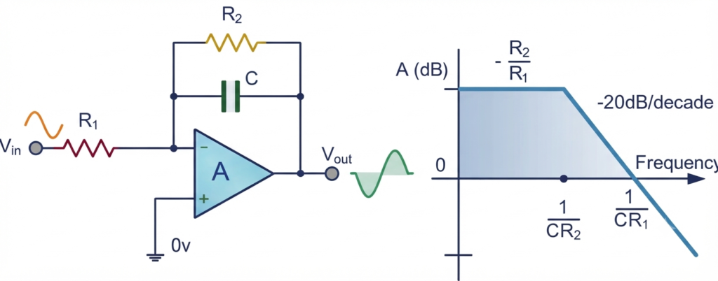 AC Op-Amp Integrator with DC Gain Control