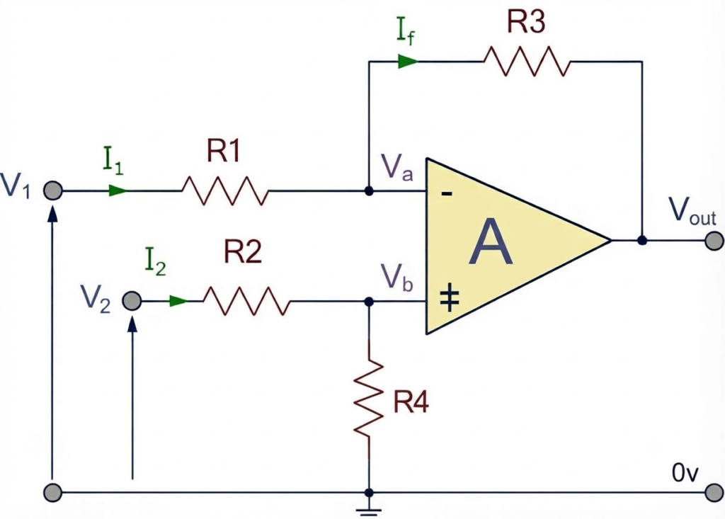 Basic Differential Amplifier circuit