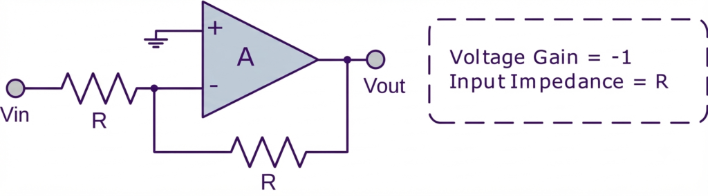 Basic Op-amp Building Blocks Inverting Amplifier