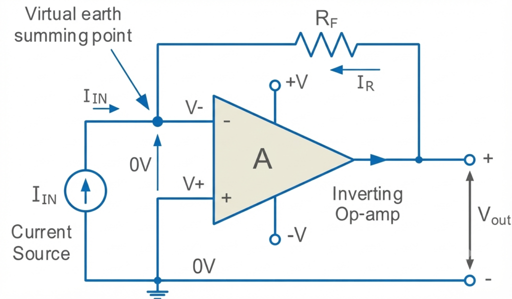 Basic Transimpedance Amplifier Circuit