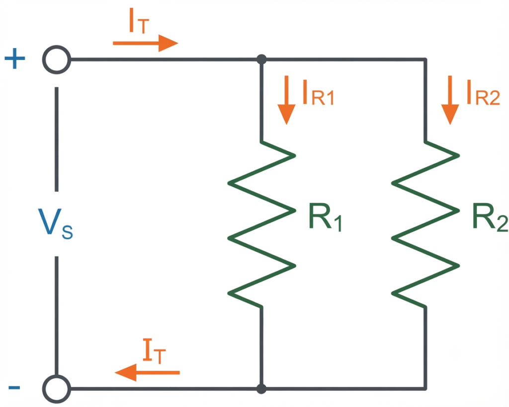 Current Dividing Parallel Circuit
