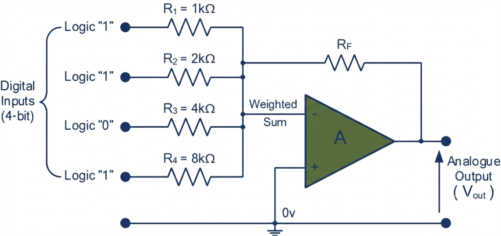 Digital-to-Analogue Converter (DAC) circuit