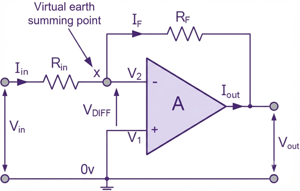 Inverting Operational Amplifier Configuration