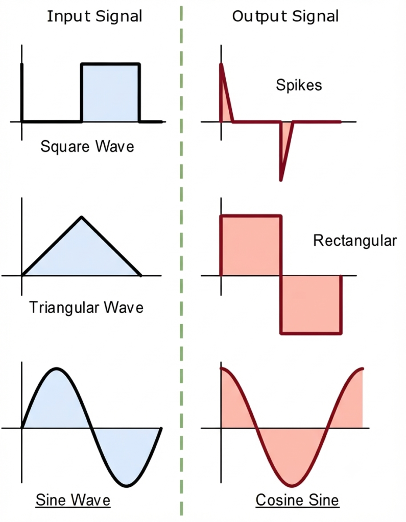 Op-Amp Differentiator Waveforms