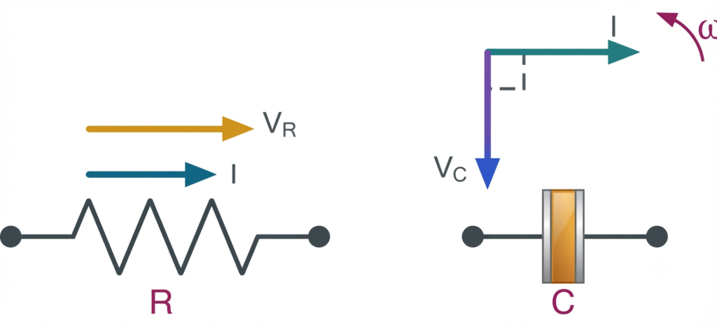 Phasor Diagrams for the Two Pure Components