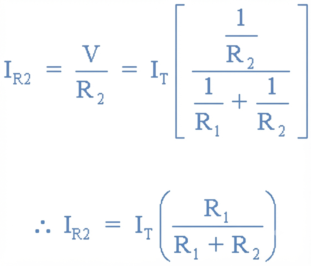 solving for IR2 in current divider