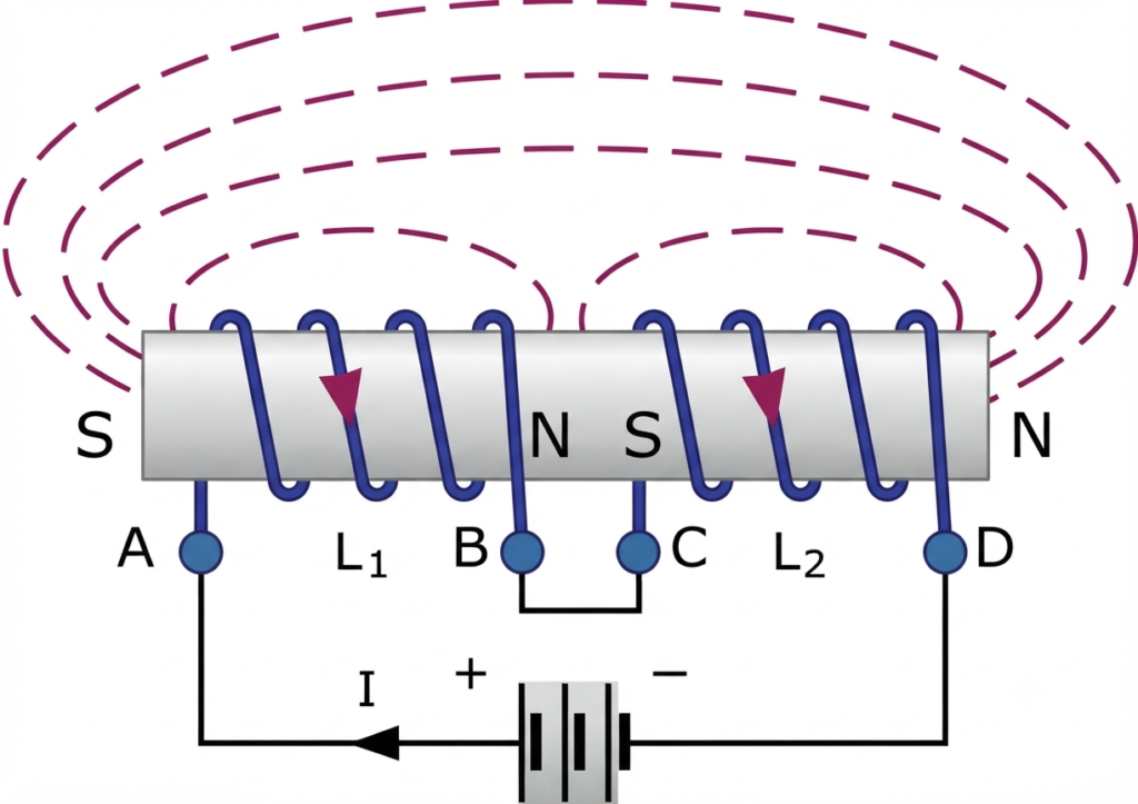 Cumulatively Coupled Inductors in Series