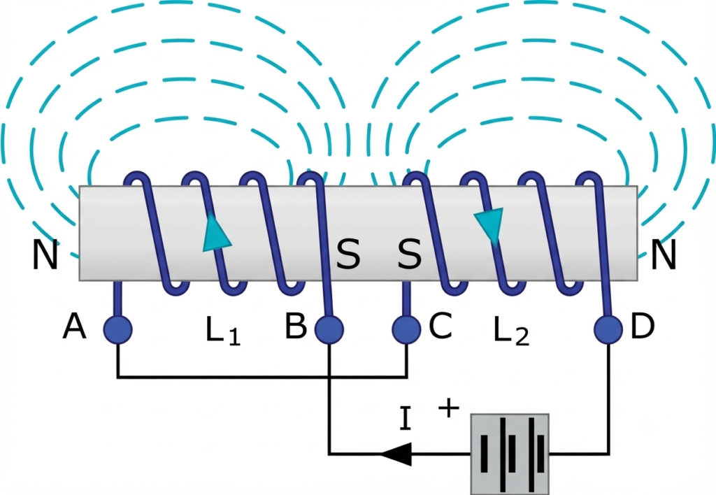 Differentially Coupled Inductors in Series