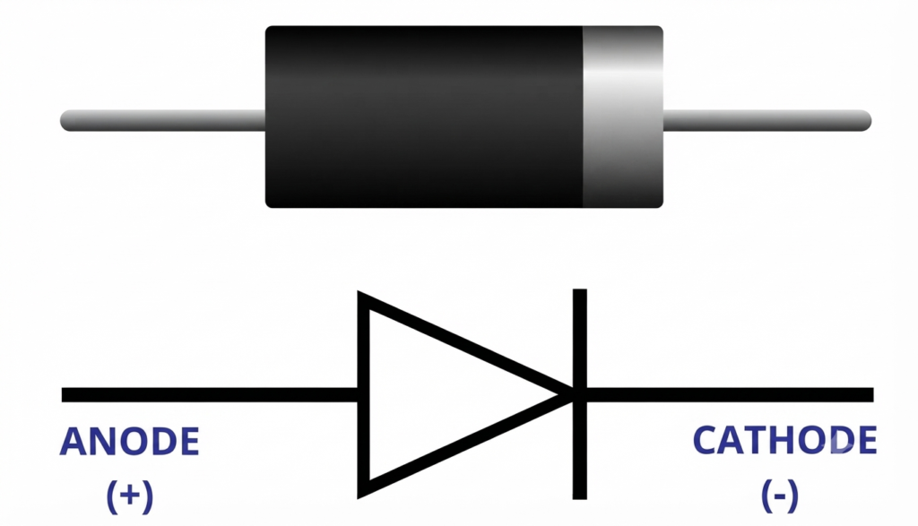 Diode Symbol Polarity- Anode and Cathode