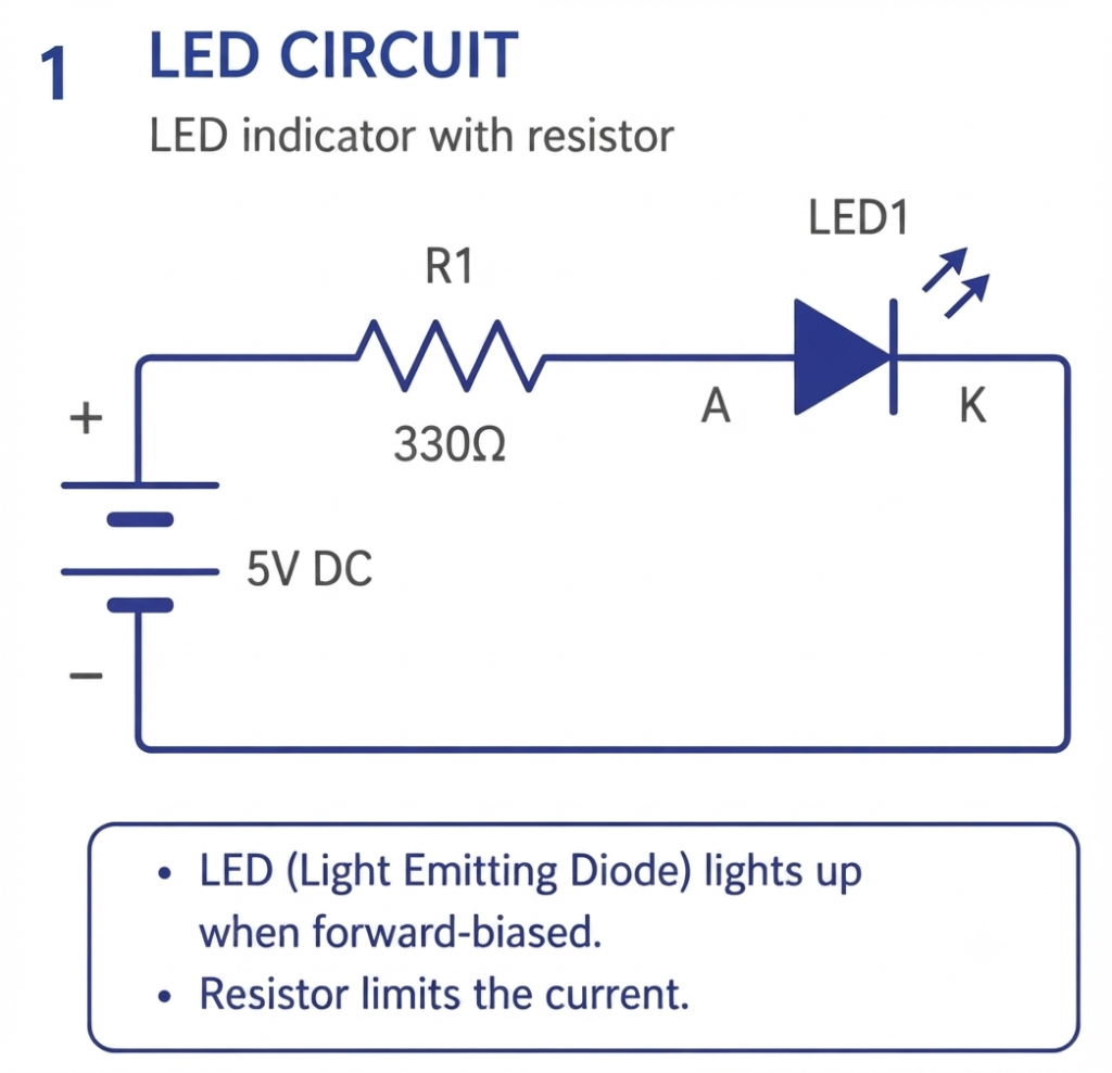 Diode Symbol in LED indicator circuit