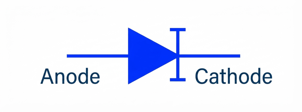 backward diode symbol