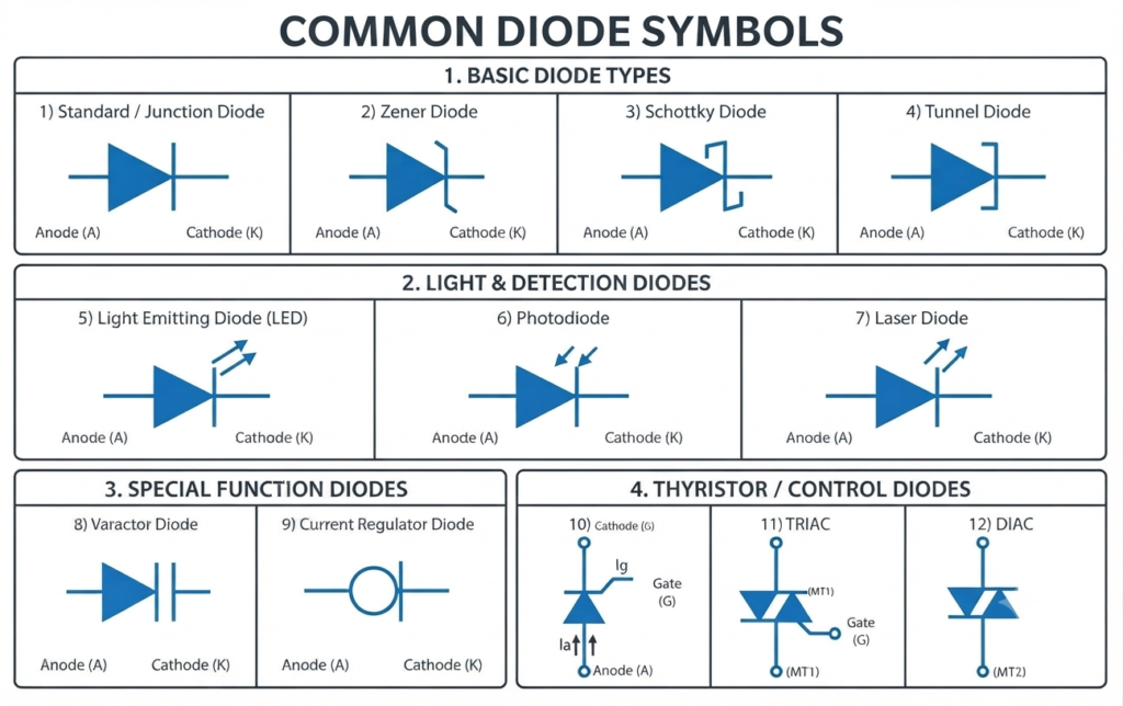 common diode symbol