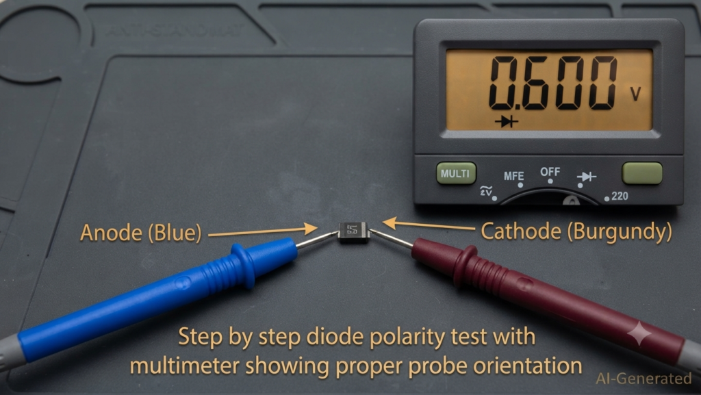 diode voltage measurement by multimeter